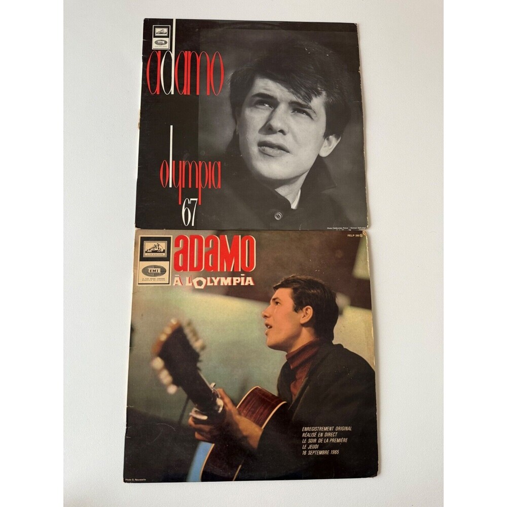 Adamo Olympia 67 / A L'Olympia LP Lot VG Cleaned Import France